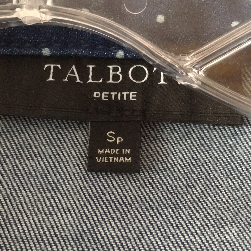 Talbots Tiny Polka Dots Jean Jacket - image 4
